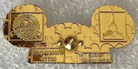 WDW - Earhat Pin - WDW 50th Anniversary Pin and Patch Set - World's Most Magical Celebration