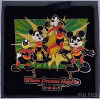 WDW - Incredibles Fab 4 - Where Dreams HapPin - Pin Celebration 2007 - Jumbo