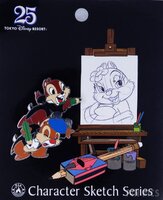Japan - Chip and Dale - Character Sketch - 25th Anniversary - TDR