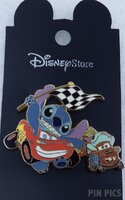 Japan - Stitch Dressed as Lightning and Scrump as Mater - JDS
