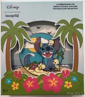 Loungefly - Stitch and Ducklings - Playing on the Beach - Jumbo - BoxLunch