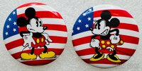 Button - Mad Mickey and Mad Minnie Set - Desert Storm