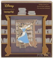 Loungefly - Belle in the Bookstore - Sliding Ladder - Jumbo - BoxLunch