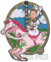 Mary Poppins Riding a Pink Carousel Horse - 60 Years - 60th Anniversary