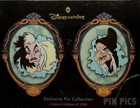 Disney Catalog - Cruella & Evil Queen as Witch Pin Set