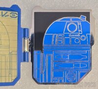 DLR - R2-D2 - Droid Depot Schematic - Star Wars Galaxy's Edge - Stained Glass - Hinged