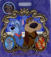 WDI - Jock and Trusty with Scamp, Annette, Collette, Danielle - Lady and the Tramp Jumbo Frames Series