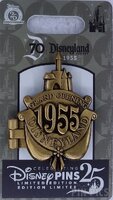 DLR - Walt Disney - 1955 Grand Opening - Disneyland 70th Anniversary - Bronze