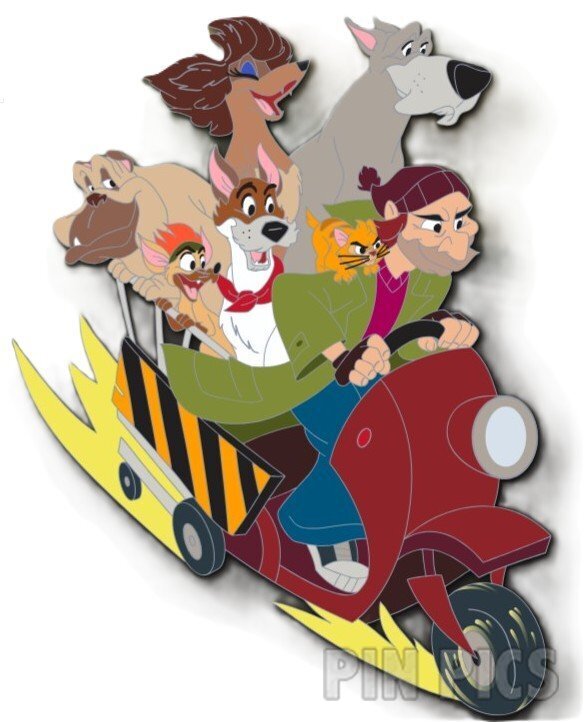 PP175933 - WDI - Oliver and Company on Fagin's Scooter - Disney