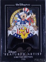 WDW - Mickey, Donald, Goofy - Featured Artist Collection - Doug Strayer - Proud To Be American - Jumbo