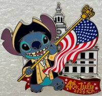 Colonial Stitch - Waving a Flag - 4th of July 2025