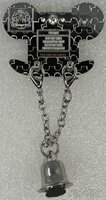 Groom's Top Hat - Mickey and Minnie Wedding - Bell Dangle