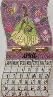 DSSH - Tiana and Naveen Frog - Princess and the Frog - April - Princess - Calendar