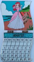 DSSH - Ariel and Flounder - Little Mermaid - August - Princess - Calendar
