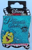 DSSH - Ariel and Flounder - Little Mermaid - August - Princess - Calendar