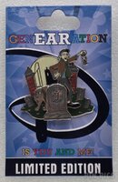WDW - Caretaker and Dog - GenEARation D 2015 - Haunted Mansion - Enter if You Dare - Glows in the Dark