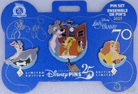 Lady and the Tramp 70th Anniversary Set - Dangle