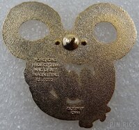 WDI - Mickey Mouse Head Fire Breathing Dragon - Red and black Fire - Red on Gold