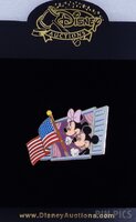 DA - Mickey and Minnie - Waving Flag at Window