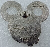 WDI - Mickey Mouse Head Fire Breathing Dragon - Black on Silver