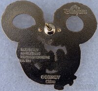 WDI - Mickey Mouse Head Fire Breathing Dragon - Red and black Fire - Purple Glitter