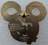 WDI - Mickey Mouse Head Fire Breathing Dragon - Red and black Fire - Red Glitter