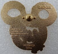 WDI - Mickey Mouse Head Fire Breathing Dragon Pin