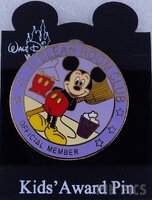 WDW - Mickey - Clean Room Club - Official Member - Kids' Awards - Pins Around Our World 2001