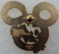 WDI - Mickey Mouse Head Fire Breathing Dragon - Shiny Gold Metal