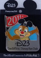 D23 - Dale with Mickey Ear Hat - Renewal Pin 2011