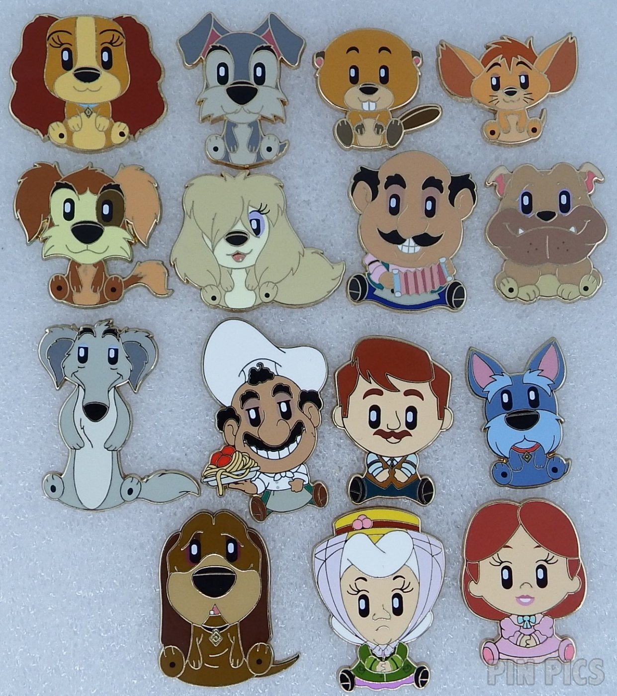 PP177255 - WDI - Lady and the Tramp Adorbs Set - Mystery - PinPics