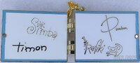 SDR - The Lion King - Official Autograph Book Series - Dangle - Hinged