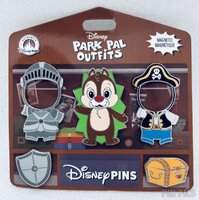 Dale - Disney Park Pal Outfits Magnetic Knight and Pirate Pin Set