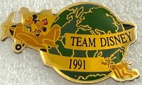 1991 Team Disney Passport Pin