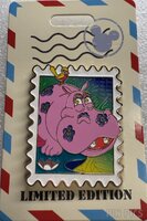 WDI - Pink Hippo - It's a Small World - Disney Park Stamps Series - Destination D23 2025