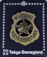 Japan - Mickey Mouse - Marshal - Police Shield - Brooch - TDL