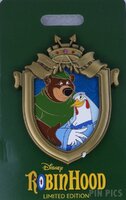 WDI - Little John and Lady Kluck - Crest - 50th Anniversary - Robin Hood