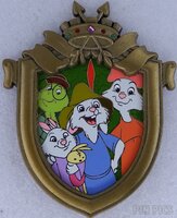 WDI - Toby, Tagalong, Skippy and Sis - Crest - 50th Anniversary - Robin Hood