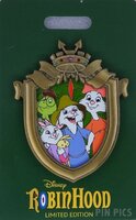 WDI - Toby, Tagalong, Skippy and Sis - Crest - 50th Anniversary - Robin Hood