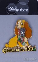 Japan - Lady with Scamp in Christmas Stocking -  Christmas 2004 - Lady and the Tramp - Puppy - JDS