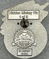 DLR - Mickey Mouse - Christmas Ornament - Hidden Mickey 2009 - 2010
