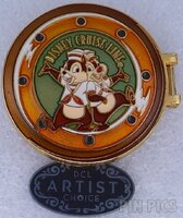 DCL - Chip and Dale with Goofy - Artist Choice - December 2001 - Hinged
