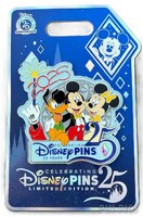WDW - Mickey, Minnie, Pluto - Welcome Gift - Celebrating 25 Years of Disney Pins 2025