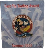 WDW - Mickey Mouse - Champion Pin Trader Award - Summer 2003 - Cast