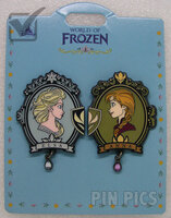 HKDL - Anna and Elsa Set - World of Frozen - Dangle