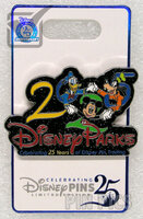 Mickey, Donald, Goofy - Celebrating 25 Years of Disney Pin Trading Anniversary - Disney Parks 2025 - D23 Expo 2024
