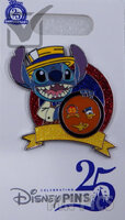 Stitch Dressed as Scoop - Holding Board - Celebrating 25 Years of Disney Pins