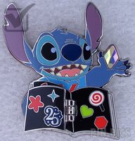 WDW - Stitch - Trade with Character Series - Celebrating 25 Years of Disney Pins 2025 - Double Sided Hinge