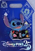 WDW - Stitch - Trade with Character Series - Celebrating 25 Years of Disney Pins 2025 - Double Sided Hinge