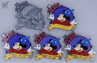 WDW - Sorcerer Mickey - Progression Framed Set 2 - Celebrating 25 Years of Disney Pins 2025